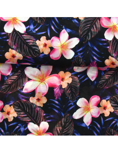 Tissu voile de polyester - Jungle night