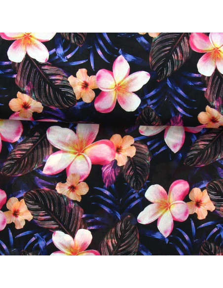 Tissu voile de polyester - Jungle night