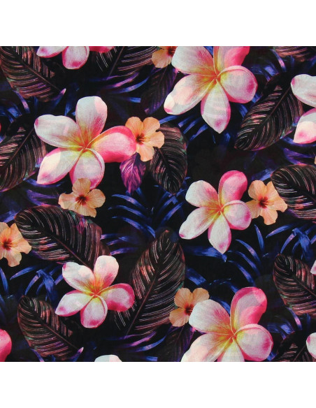 Tissu voile de polyester - Jungle night
