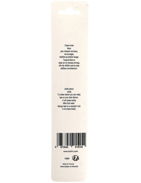 Crayon craie Léopard Bohin - Blanc