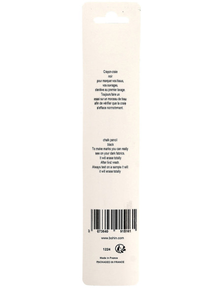 Crayon craie Léopard Bohin - Noir