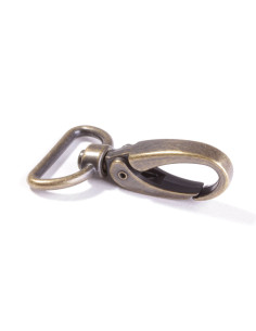 Mousqueton métal 25 mm - Bronze
