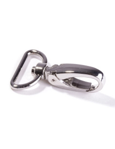 Mousqueton métal 25 mm - Argent
