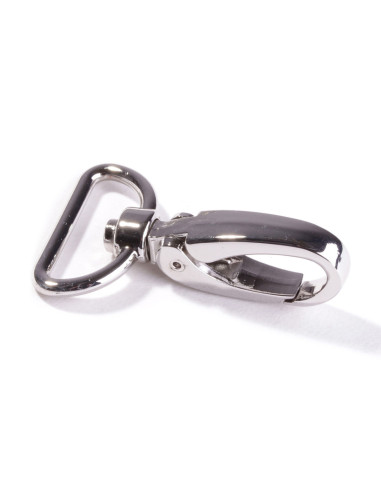 Mousqueton métal 25 mm - Argent