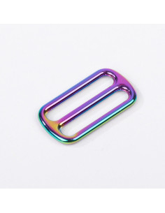 Boucle coulissante métal - Rainbow 25 mm