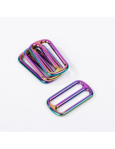 Boucle coulissante métal - Rainbow 25 mm