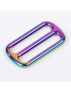 Boucle coulissante métal - Rainbow 40 mm
