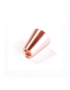 Embout clochette métal pour cordons - Or rose