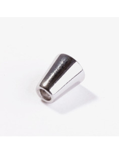 Embout clochette métal pour cordons - Argent