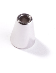 Embout clochette métal pour cordons - Argent 2