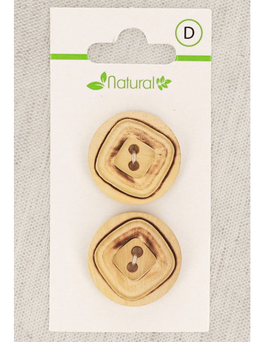 NAMVO 100pcs Boutons En Bois Chat 2 Trous - Mélangés Au Hasard Pour Couture Et Scrapbooking