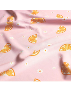 Tissu lycra maillot de bain - Tranche de citron