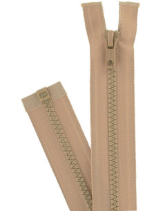 Fermeture éclair séparable synthétique - Beige antilope