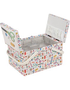 Boite à couture double couvercle - Broderie 2