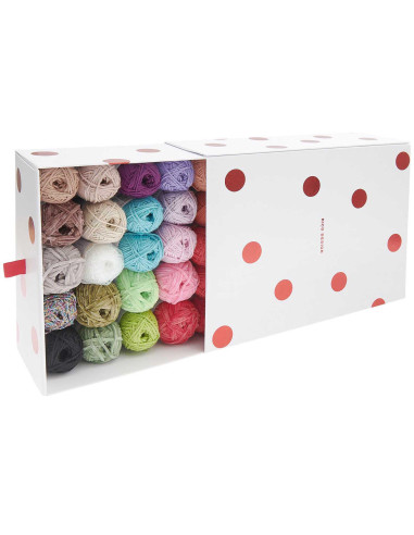 Coffret 35 pelotes de coton Ricorumi - Shrooom