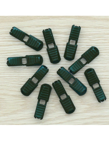 Embout de cordon pliable - Vert fonçé