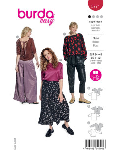 Patron de blouse - Burda 5771