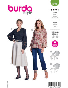 Patron de blouse - Burda 5785