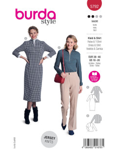 Patron de robe et T-shirt - Burda 5792