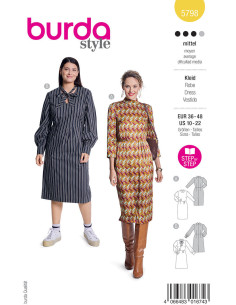 Patron de robe - Burda 5798