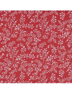 Tissu double gaze imprimé - Taznak santal et rose 2