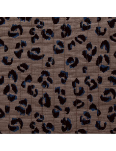 Tissu coton matelassé - Fauve taupe 2
