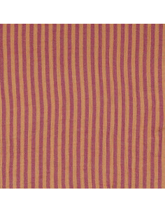 Tissu double gaze gaufrée rayures - Cassonade et Dahlia 2