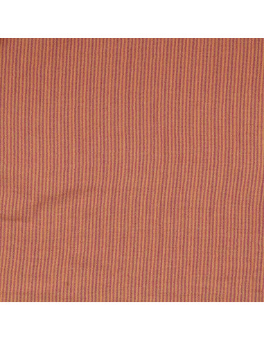 Tissu double gaze gaufrée rayures - Cassonade et Dahlia