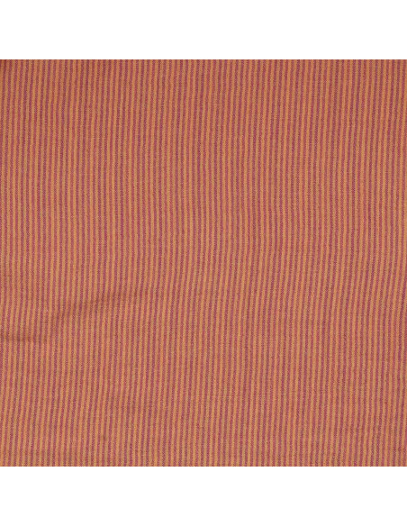 Tissu double gaze gaufrée rayures - Cassonade et Dahlia