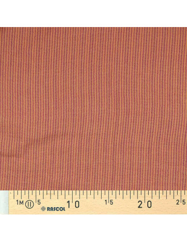 Tissu double gaze gaufrée rayures - Cassonade et Dahlia