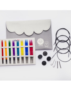 Trousse aiguilles à tricoter circulaires KnitPro Deluxe Spectra