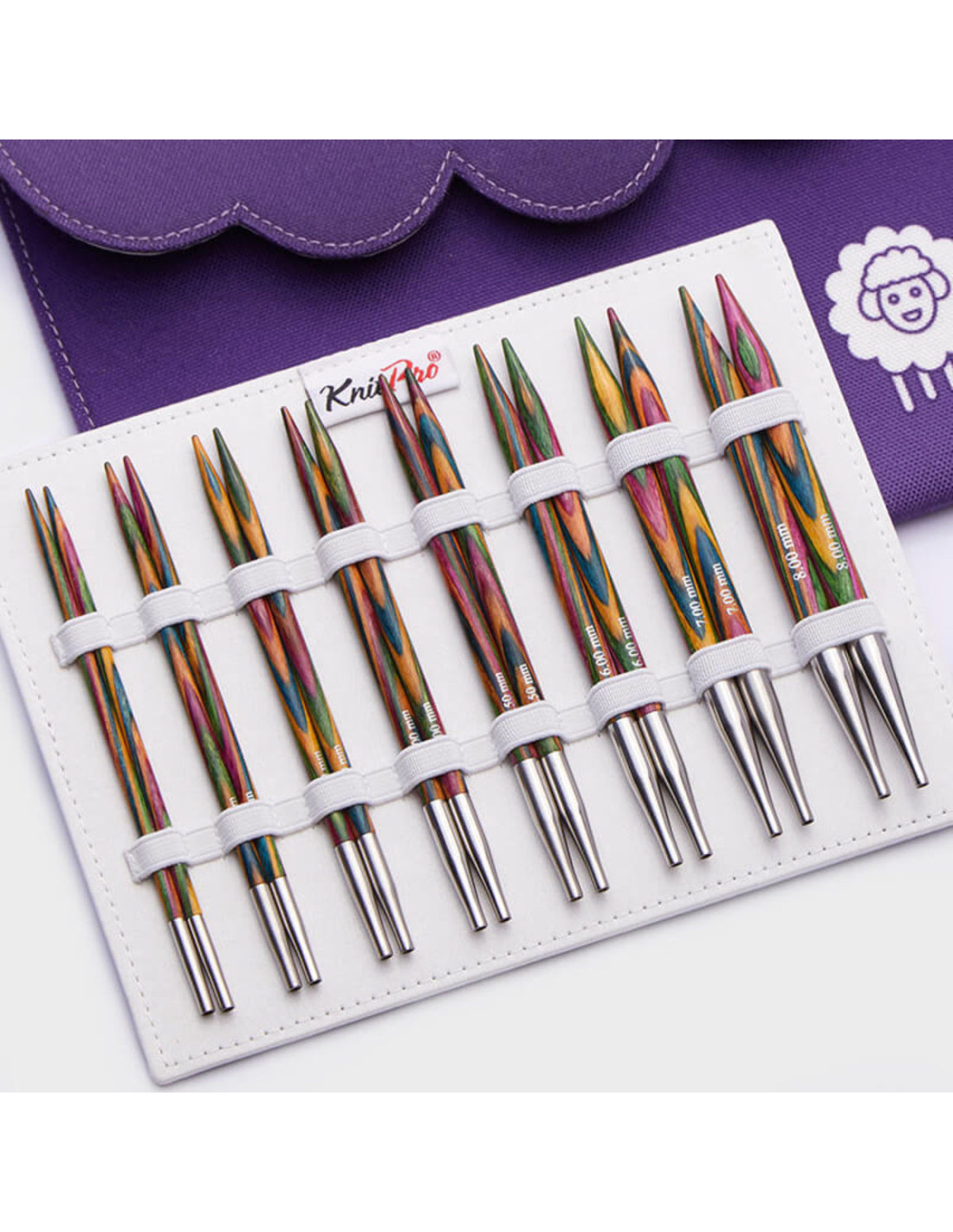 Aiguilles à Tricoter Circulaires KnitPro - Aluminium Rouge - 40cm X 3mm - Souples Et Légères
