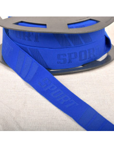 Elastique caleçon sport en relief - Bleu roi