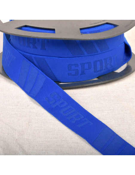 Elastique caleçon sport en relief - Bleu roi