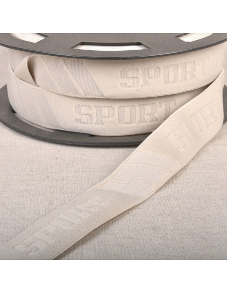 Elastique caleçon sport en relief - Beige