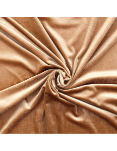 Tissu velours stretch - Doré foncé