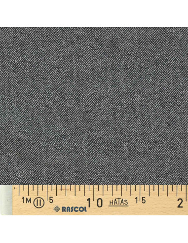 Tissu drap de laine tweed pour manteau - Gris moyen