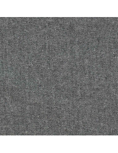 Tissu drap de laine tweed pour manteau - Gris clair 2