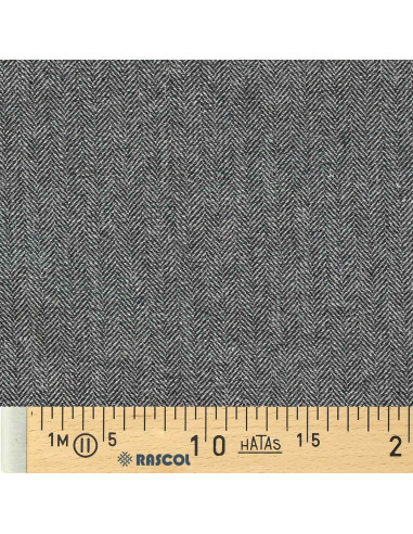 Tissu drap de laine tweed pour manteau - Gris clair