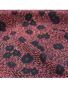 Tissu popeline de viscose Punti Bleu Encre - Églantine & Zoé