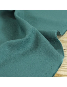 Tissu crêpe de viscose Vert Eucalyptus - Églantine & Zoé