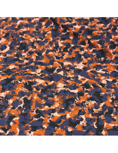 Tissu viscose Granite Bleu - Églantine & Zoé