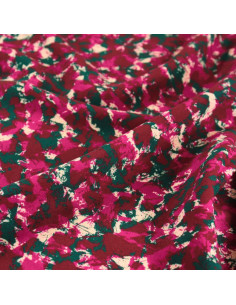 Tissu viscose Granite Bordeaux - Églantine & Zoé