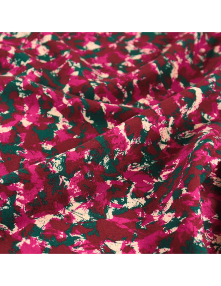 Tissu viscose Granite Bordeaux - Églantine & Zoé