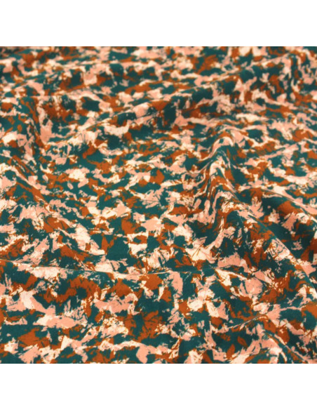 Tissu viscose Granite Vert - Églantine & Zoé