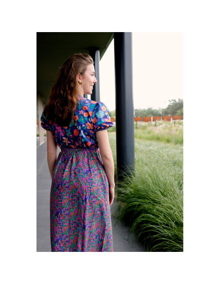 Tissu viscose Nerida Hansen - Colorful garden plum