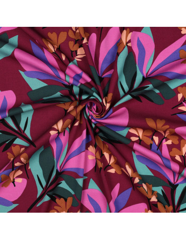 Tissu viscose stretch Nerida Hansen - Spring garden mauve