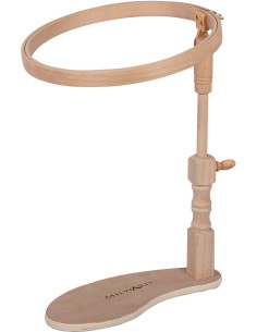 Tambour à broder sous cuisse avec 3 cercles à broder Milward 2