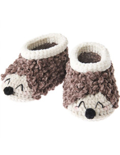 Kit crochet Baby Booties - Hérisson 2
