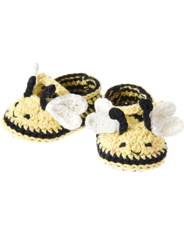Kit crochet Baby Booties - Abeille